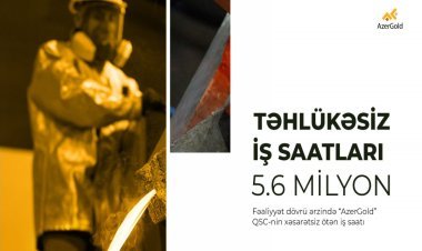 “AzerGold” QSC-də təhlükəsiz iş saatları 5.6 milyona yaxınlaşıb