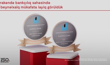 Kapital Bank pərakəndə bankçılıq sahəsində iki beynəlxalq mükafata layiq görüldü