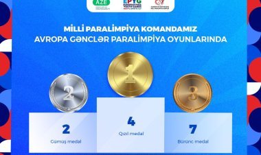 Paralimpiyaçılarımız Avropa Gənclər Paralimpiya Oyunlarını 13 medalla başa vurub.