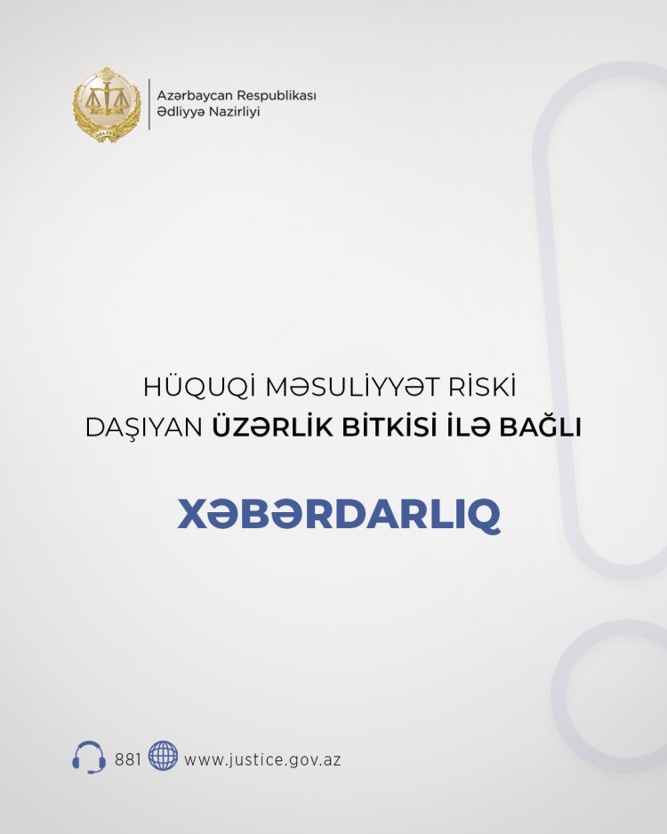 Hüquqi məsuliyyət riski daşıyan üzərlik bitkisi ilə bağlı XƏBƏRDARLIQ