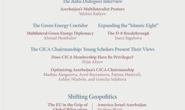 "Bakı Dialoqları" jurnalının 2025-ci il yay buraxılışı dərc olunub