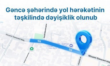Gəncə şəhərində yol hərəkətinin təşkilində dəyişiklik olunub
