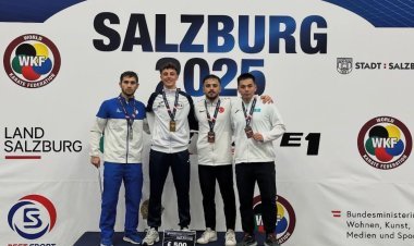 Hüseyn Məmmədli Zalsburqda keçirilən "Karate-1" A Seriya turnirində gümüş medal qazanıb