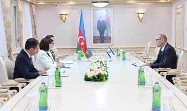 Milli Məclisin sədri Sahibə Qafarova İsrail Dövlətinin ölkəmizdə yeni təyin olunmuş səfiri ilə görüşüb