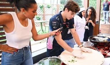 Formula 1 pilotları Bakıda qutab bişirdilər!