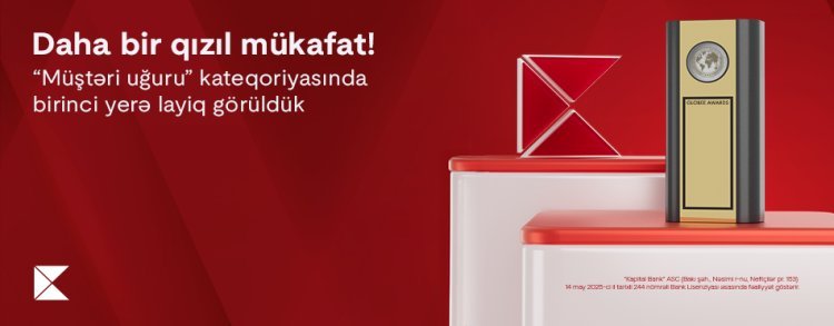 Kapital Bank “Globee–Innovation Awards”dan qızıl mükafata layiq görüldü