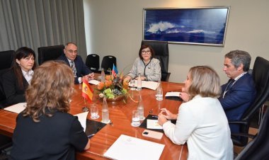 Milli Məclisin sədri Sahibə Qafarova İspaniya Krallığı Deputatlar Konqresinin sədri ilə görüşüb