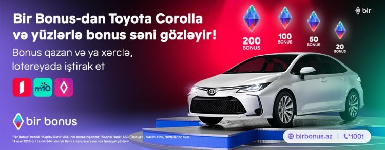 Bir Bonus Toyota Corolla və yüzlərlə bonus qazandırır