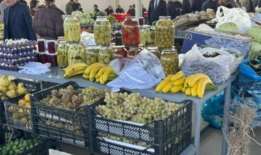 Ağdamın Kəngərli kəndində bazarın açılışı olub, Zəfər yarmarkası keçirilib VİDEO