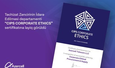 Azercell beynəlxalq “Etik Satınalma və Təchizat” sertifikatına layiq görülüb