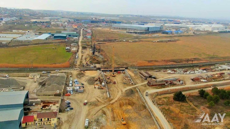 İki magistralı birləşdirən yeni nəqliyyat arteriyası – MÜHÜM LAYİHƏ VİDEO/FOTO