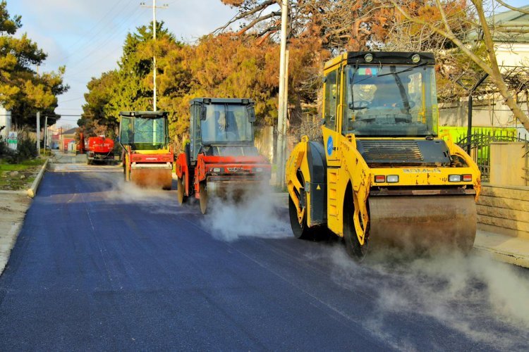 Sabunçu rayonu, Bakıxanov qəsəbəsi, Yavər Əliyev küçəsi təmir olunur