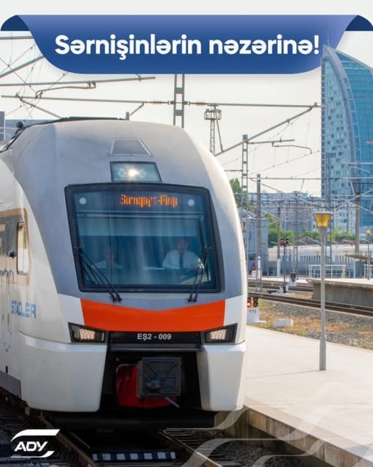 Martın 9-u Abşeron dairəvi xətti üzrə qatarlar qeyri-iş günü qrafiki ilə hərəkət edəcək