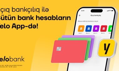 Yelo Bank Açıq Bankçılıq imkanları ilə bütün hesablarınızı eyni tətbiqdə birləşdirir
