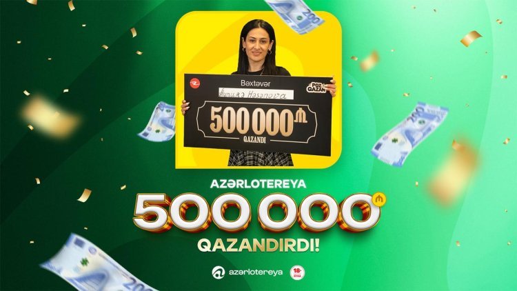 Bakıda qadın lotereyadan 500 000 manat uddu – Video