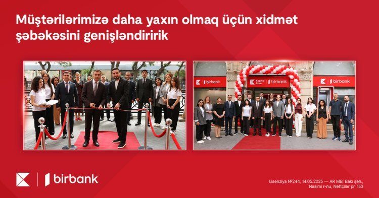 Kapital Bank 116 filial, 51 şöbə və 1274 ATM ilə ölkənin ən böyük xidmət şəbəkəsinə malik bankıdır