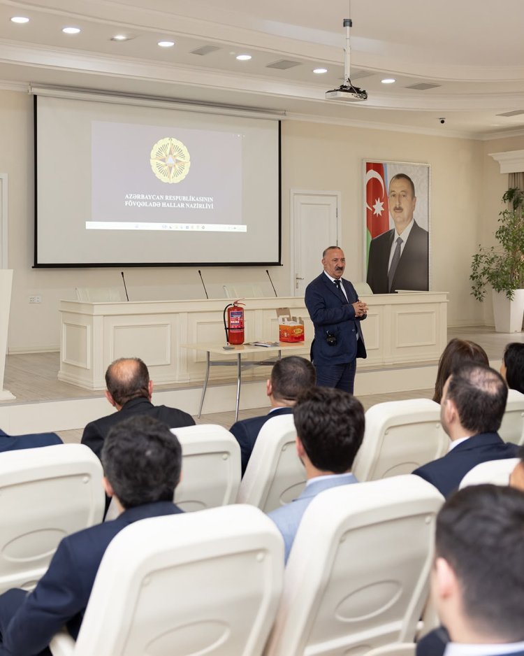 AAYDA-da yanğın təhlükəsizliyi və fövqəladə hallarla bağlı təlim keçirilib