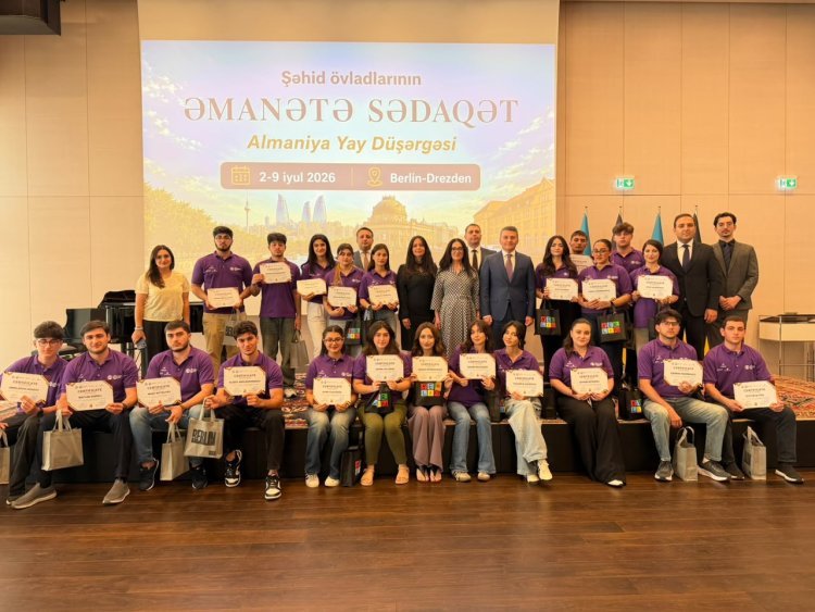 Almaniyada şəhid övladlarının “Əmanətə Sədaqət” Yay Düşərgəsi keçirilib