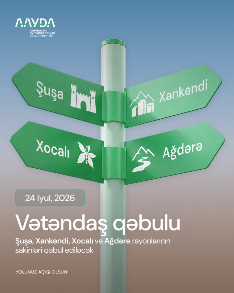 İdarə Heyətinin sədri Vüsal Nəsirli Şuşada vətəndaşları qəbul edəcək